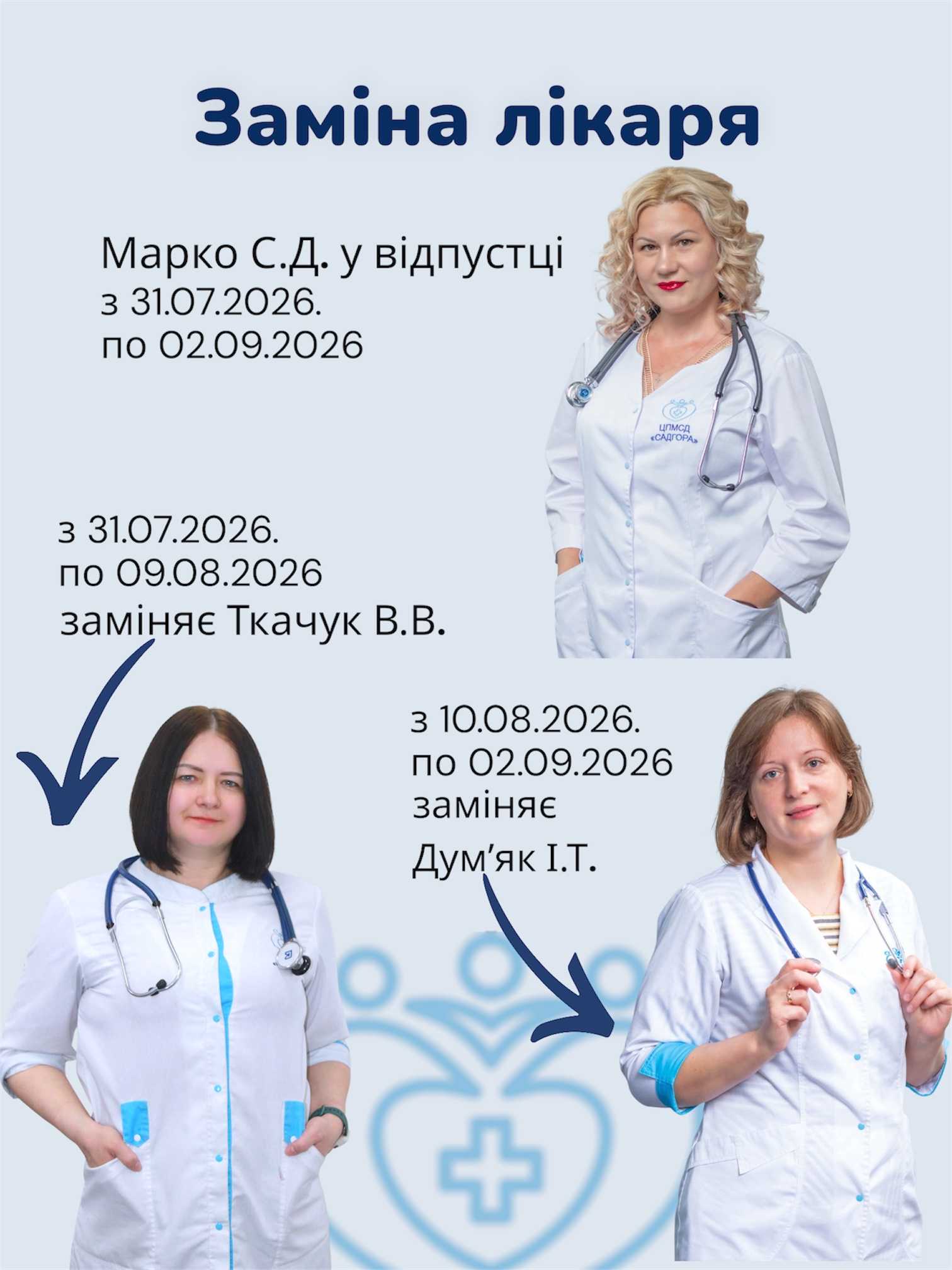 Заміна лікаря Заміна лікаря